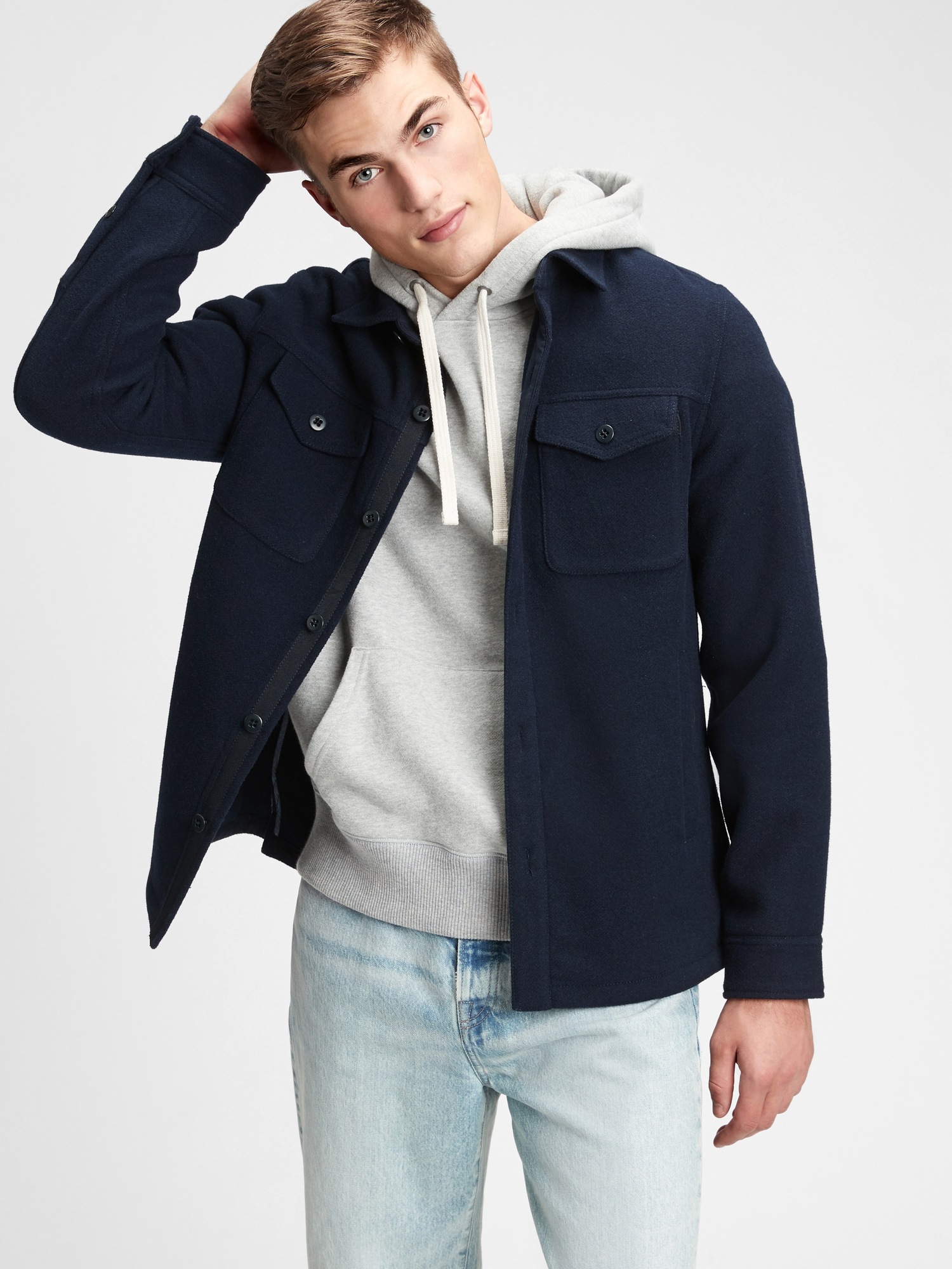 Wool Shirt Jacket | Gap