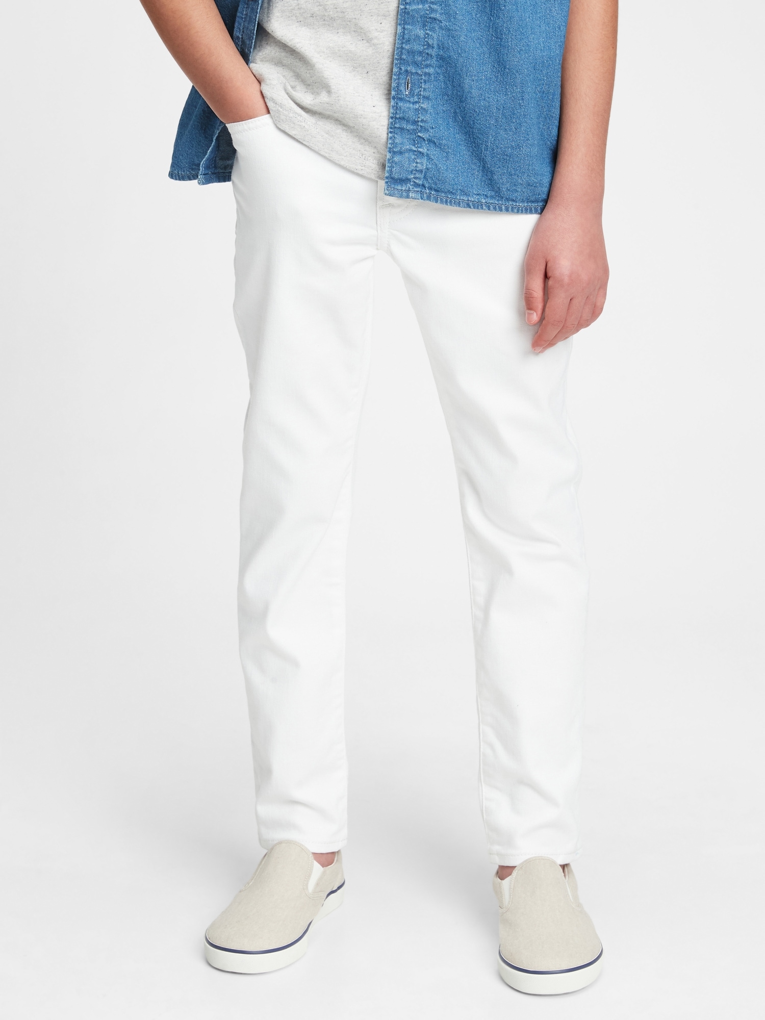 Boys white jeans size hot sale 7