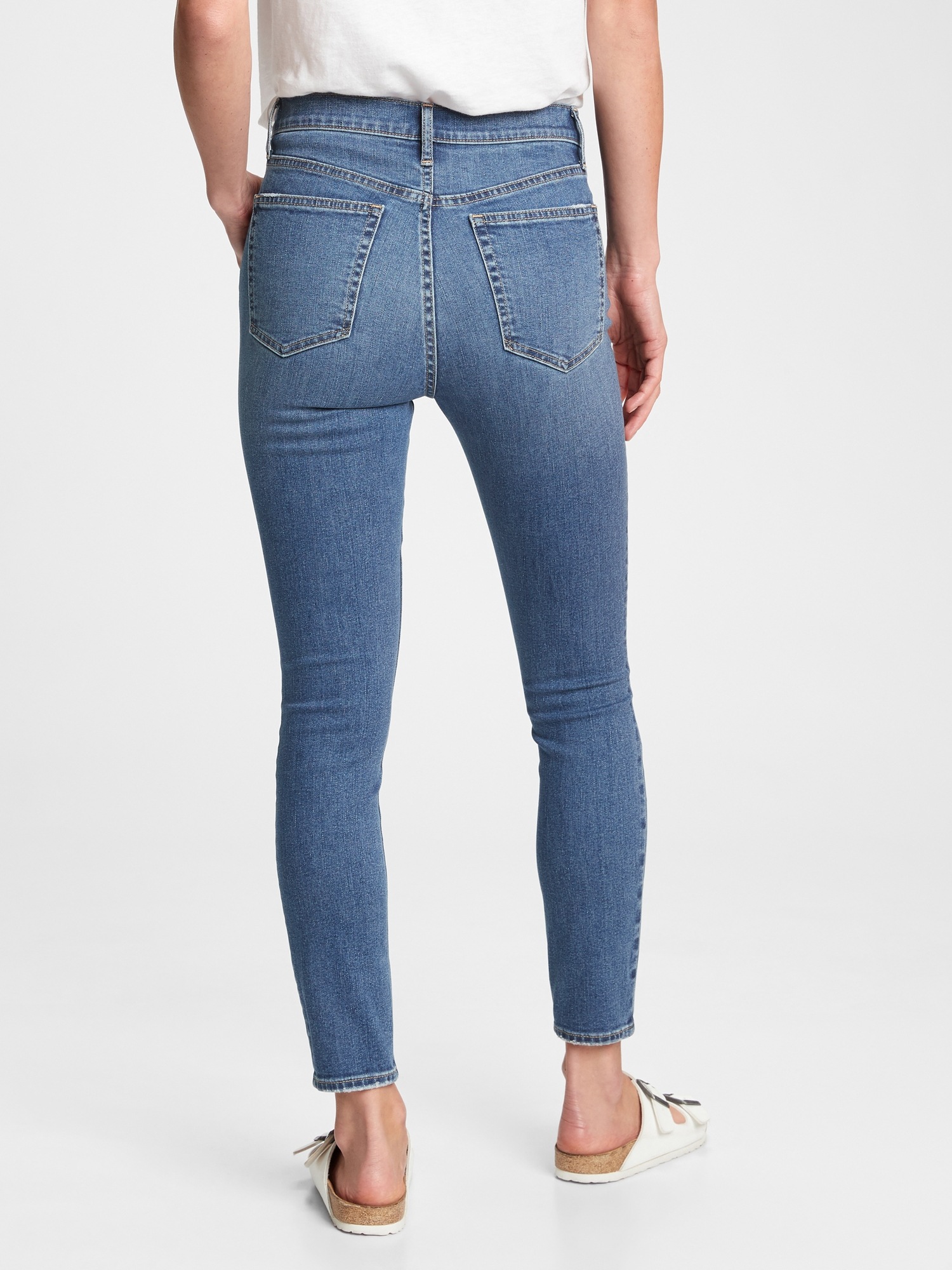 high rise true skinny jeans