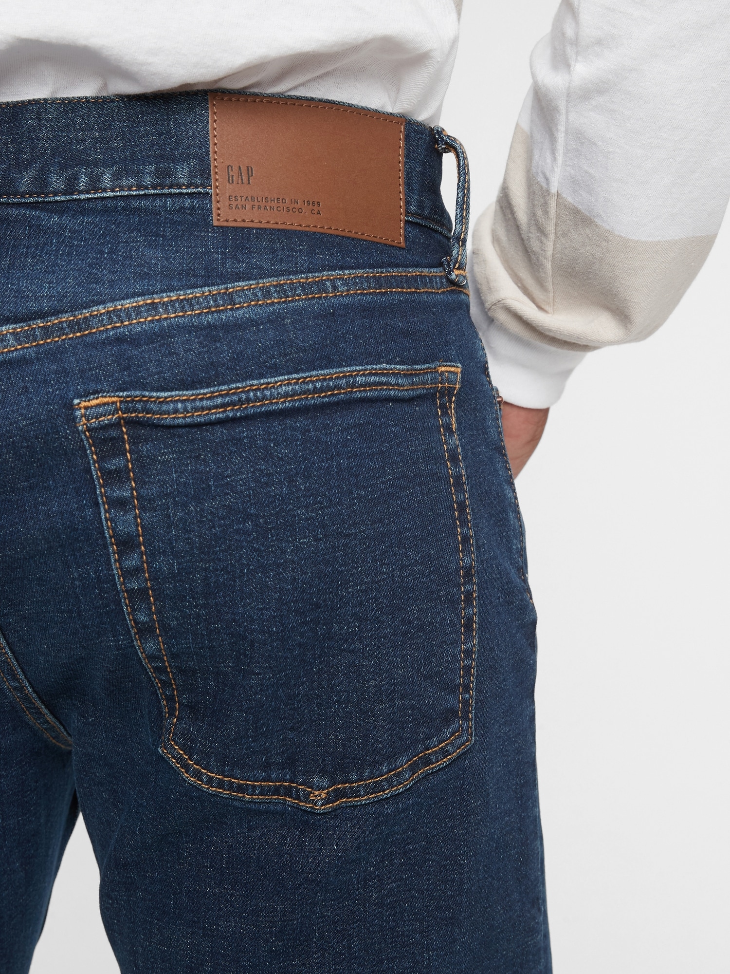 Gap Straight Jeans in GapFlex with Washwell - ShopStyle