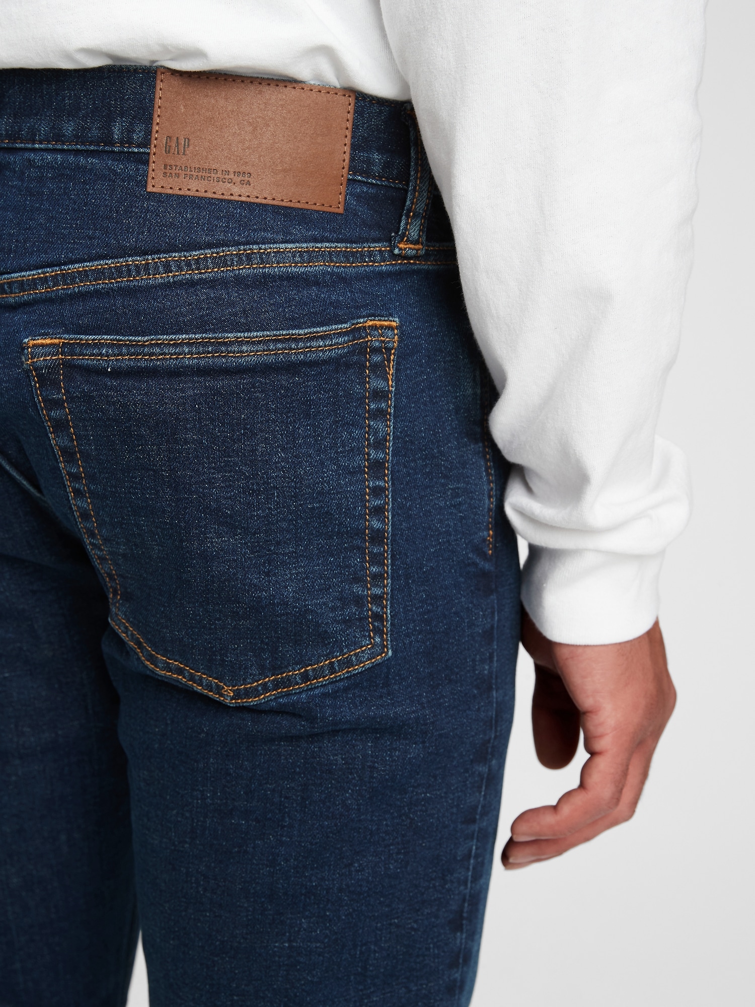 Buy GAP Men Green Wearlight Slim Jeans With GapFlex 