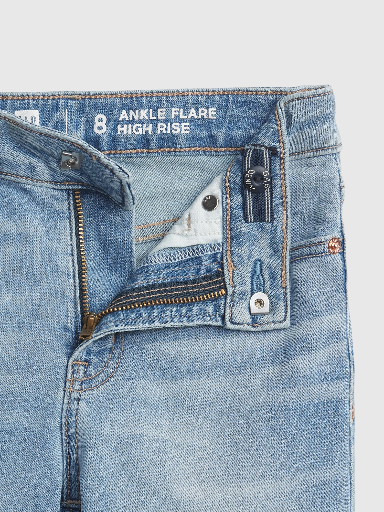 High Rise Ankle Flare Jeans