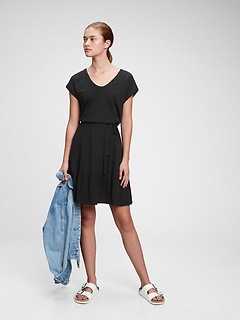 gap tiered mini dress