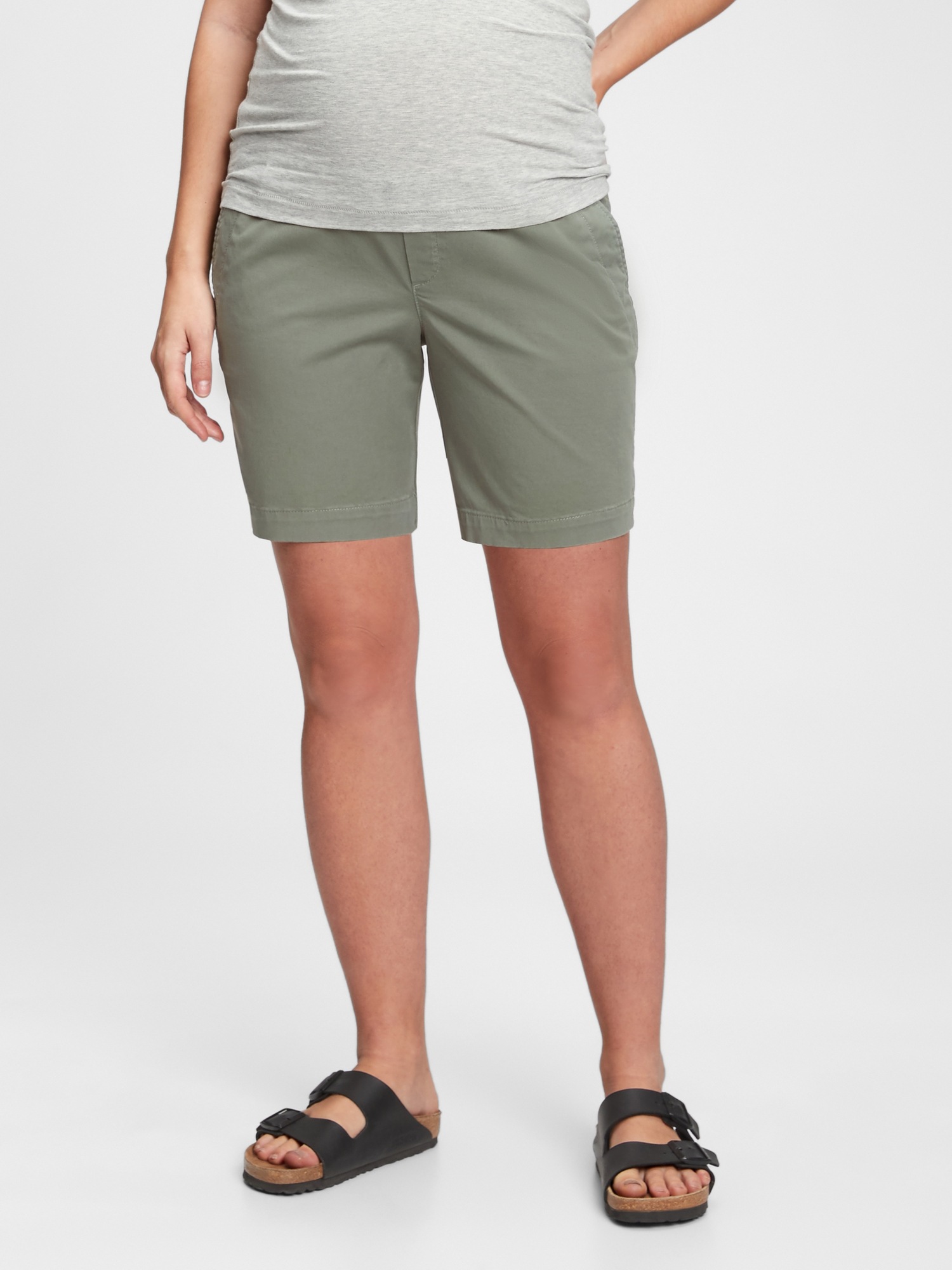 maternity chino shorts