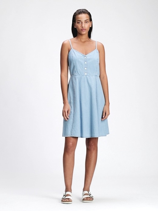 Fit & Flare Cami Denim Dress