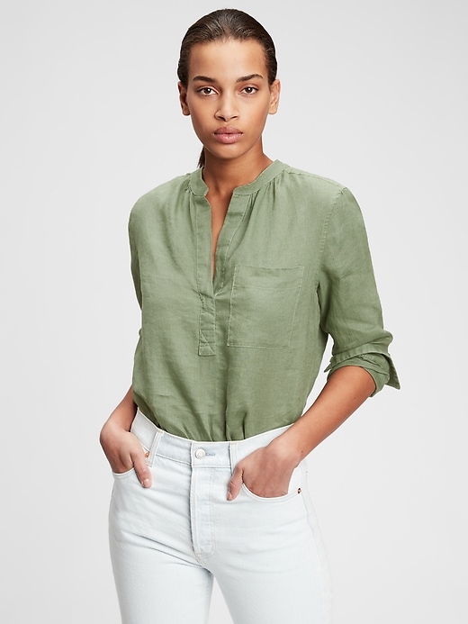 Linen Popover Shirt