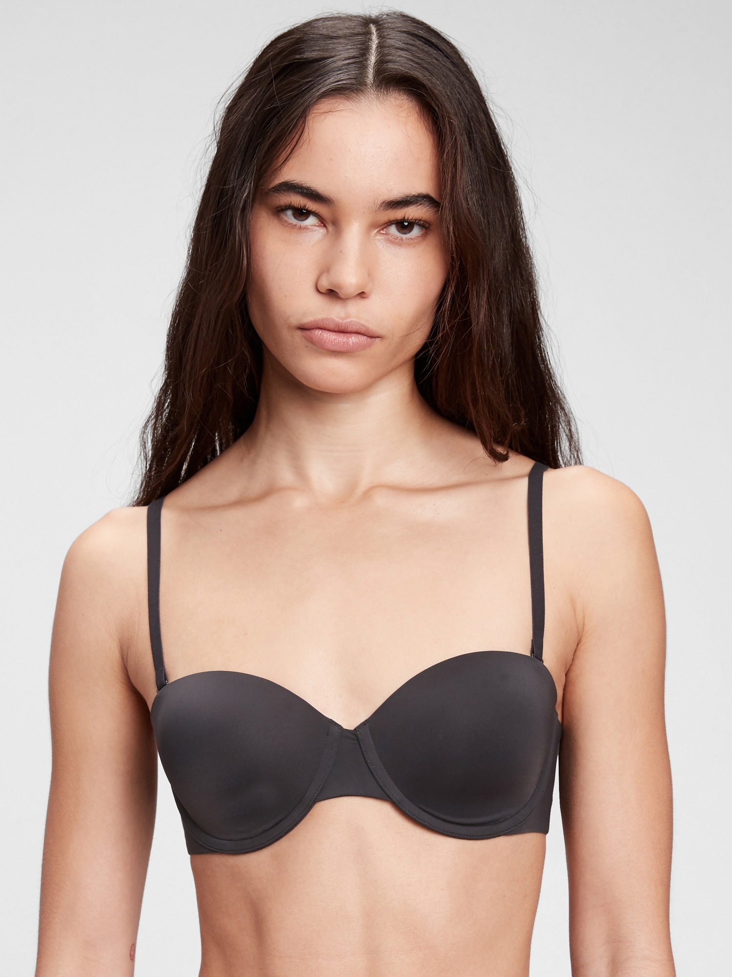 H&m new 2-pack strapless bras Sizes 34D & 38C With silicone edge to hang it  Swipe >>>