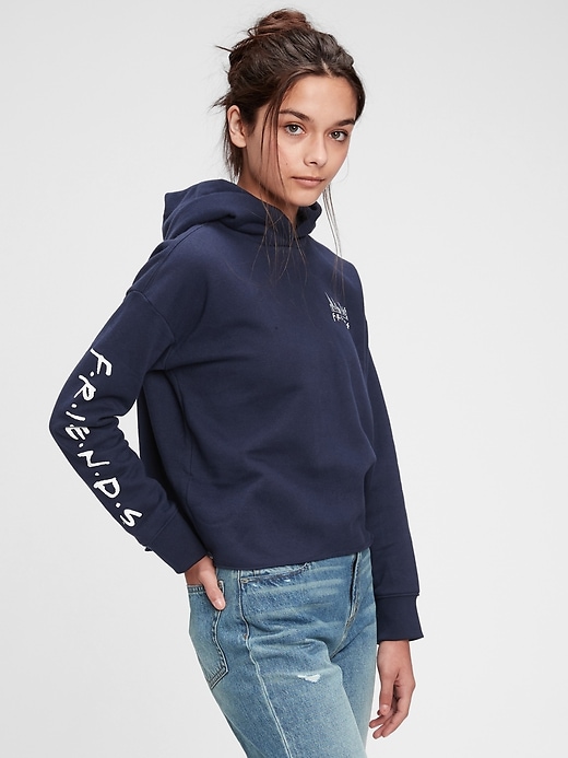 Cropped friends cheap hoodie