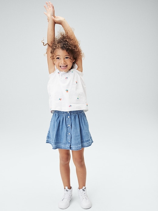 Denim skirts 2024 for toddlers