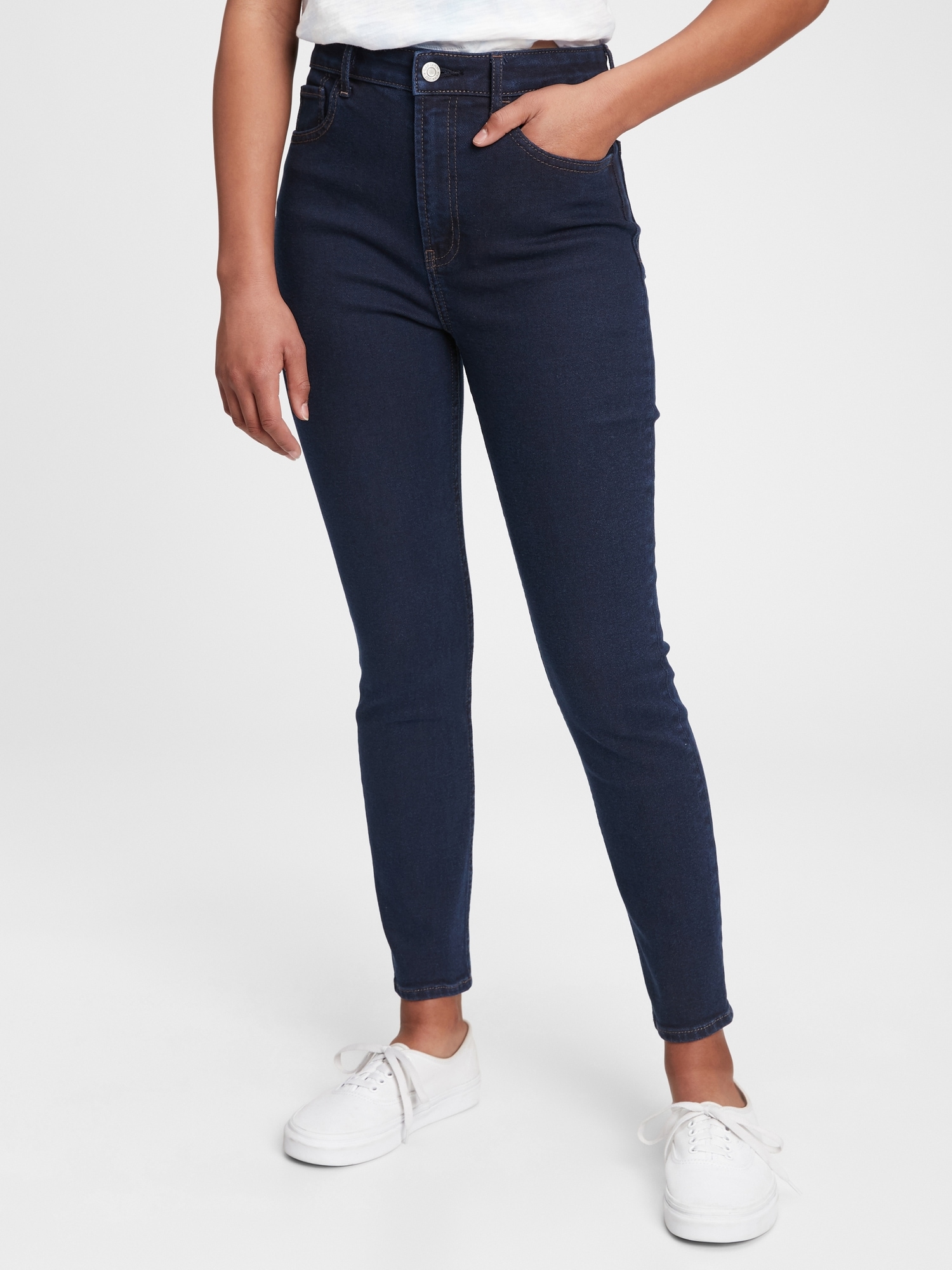 Teen Sky High Rise Skinny Jeans with Stretch