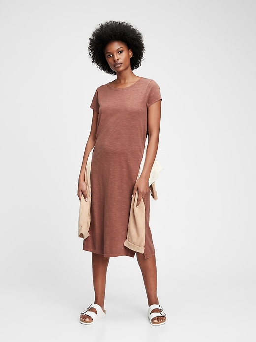 View large product image 1 of 1. Midi T-Shirt Dress