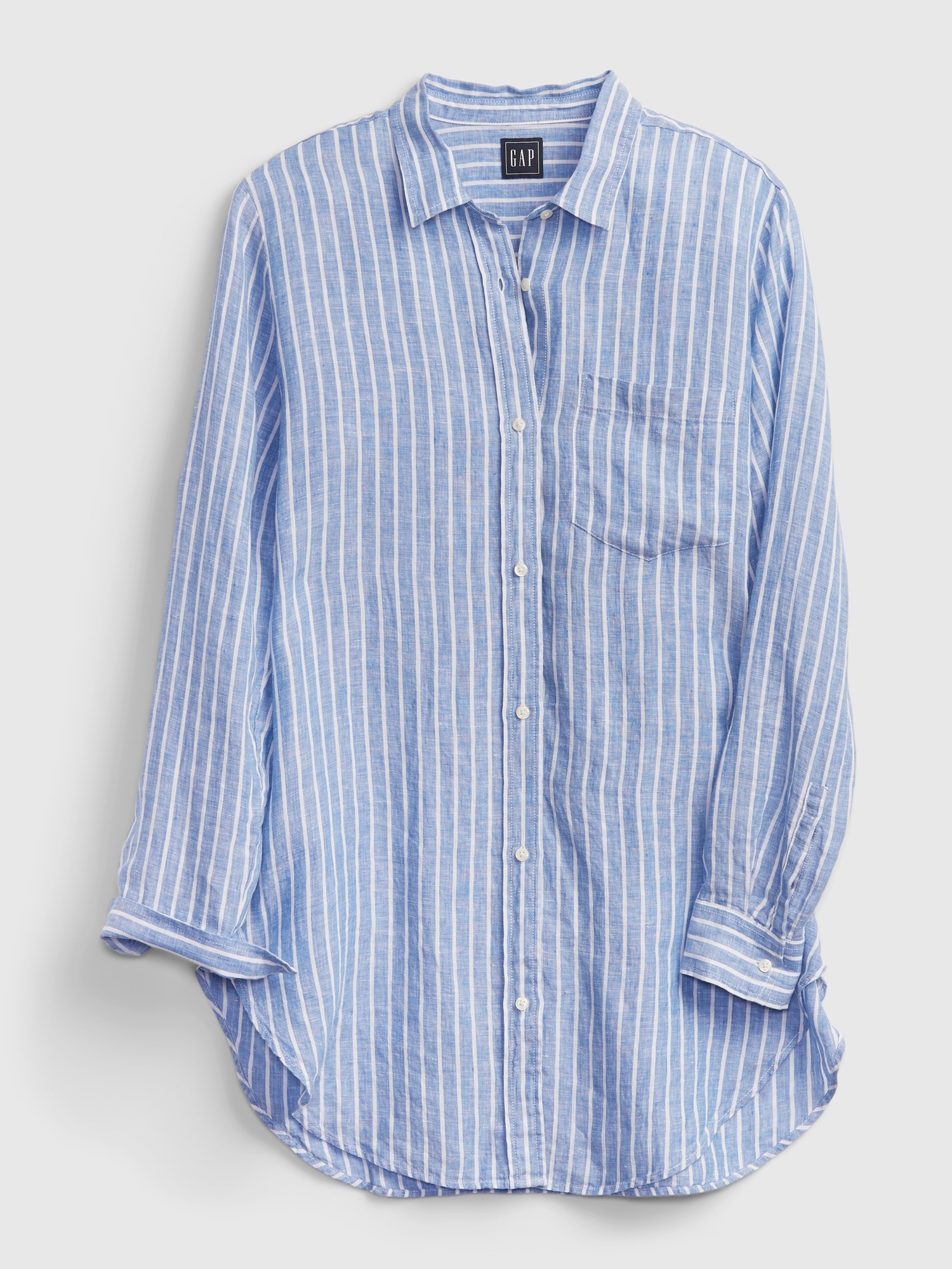 SLHREGRICK-LINEN SHIRT LS TUNICA W