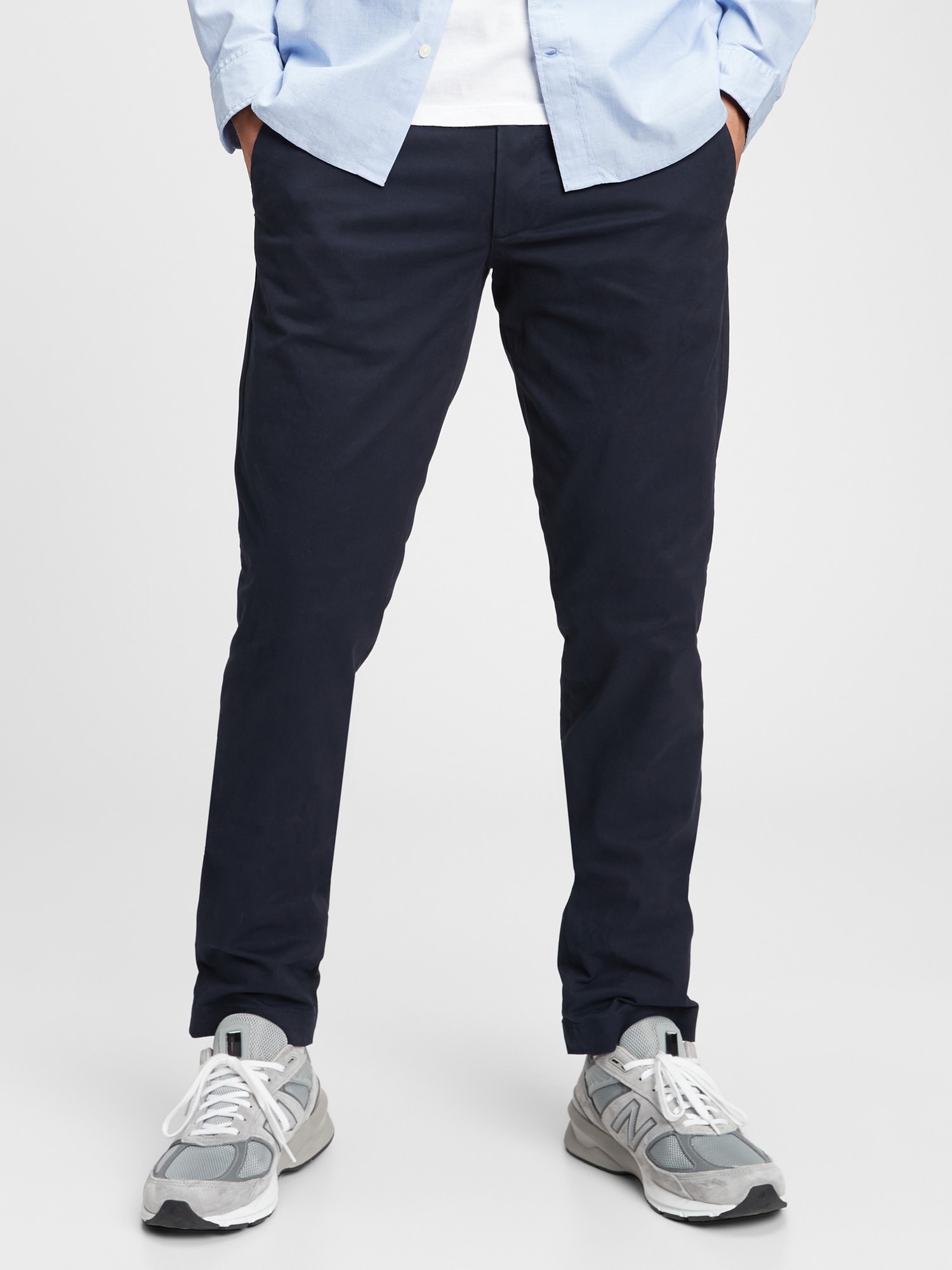 Gap Modern Khakis in Slim Fit with GapFlex blue. 1