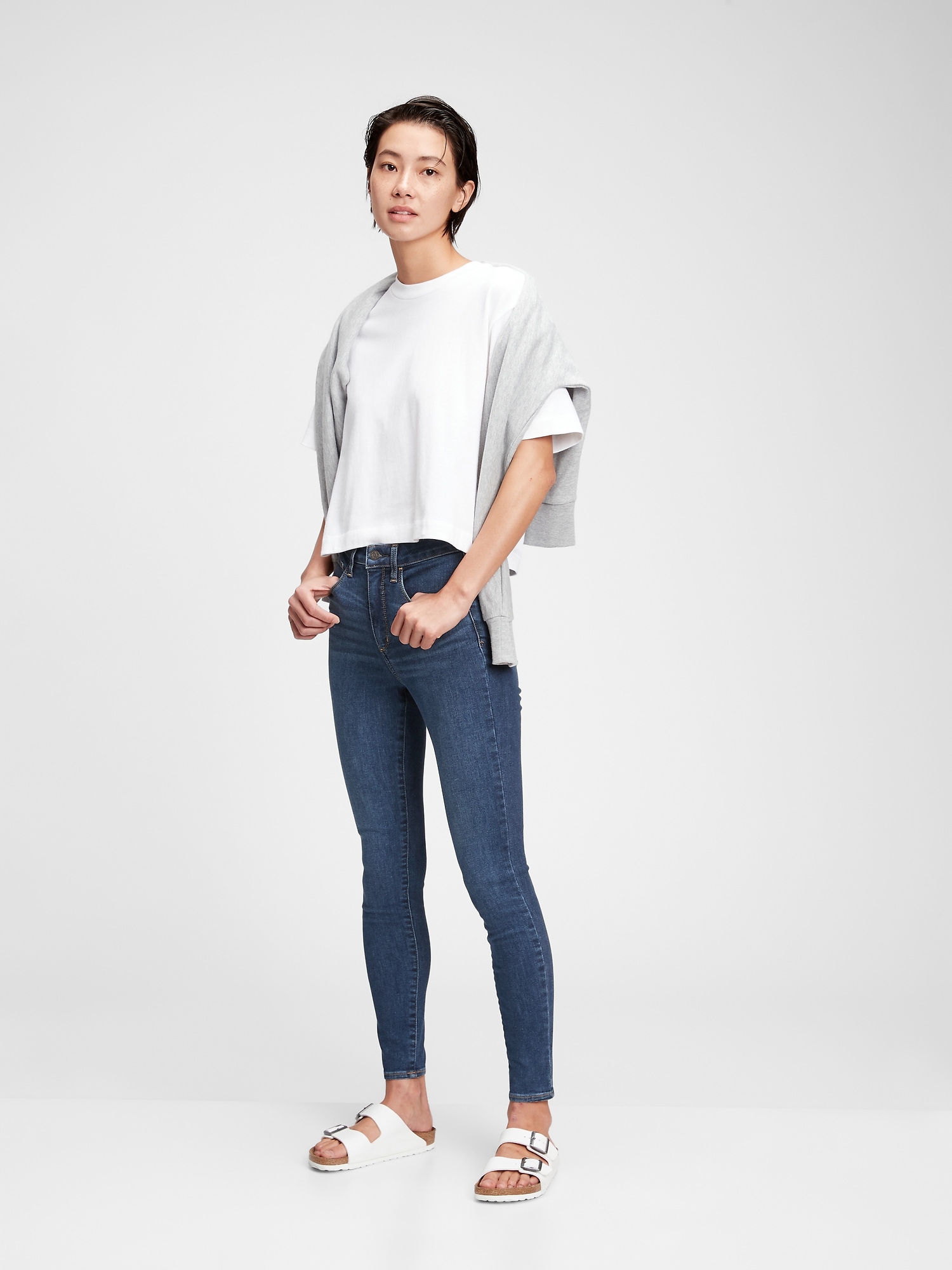 gap high rise jeggings