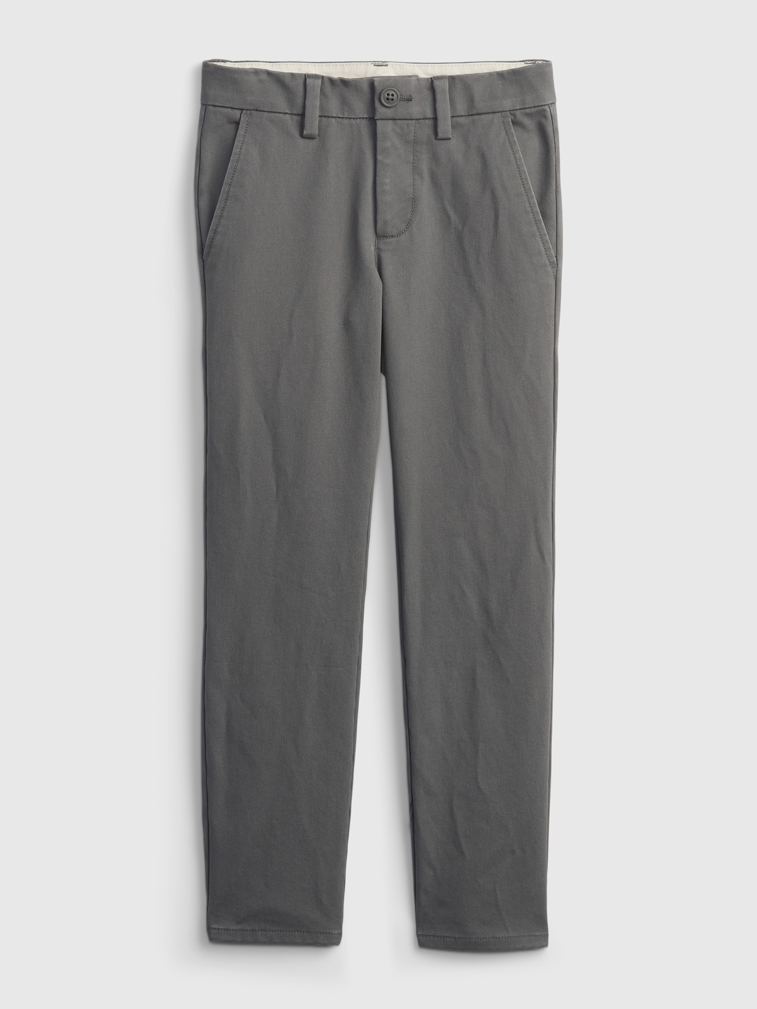 Gap Kids Uniform Skinny Khakis gray. 1