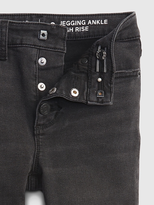 Image number 4 showing, Kids High-Rise Distressed Ankle Jeggings