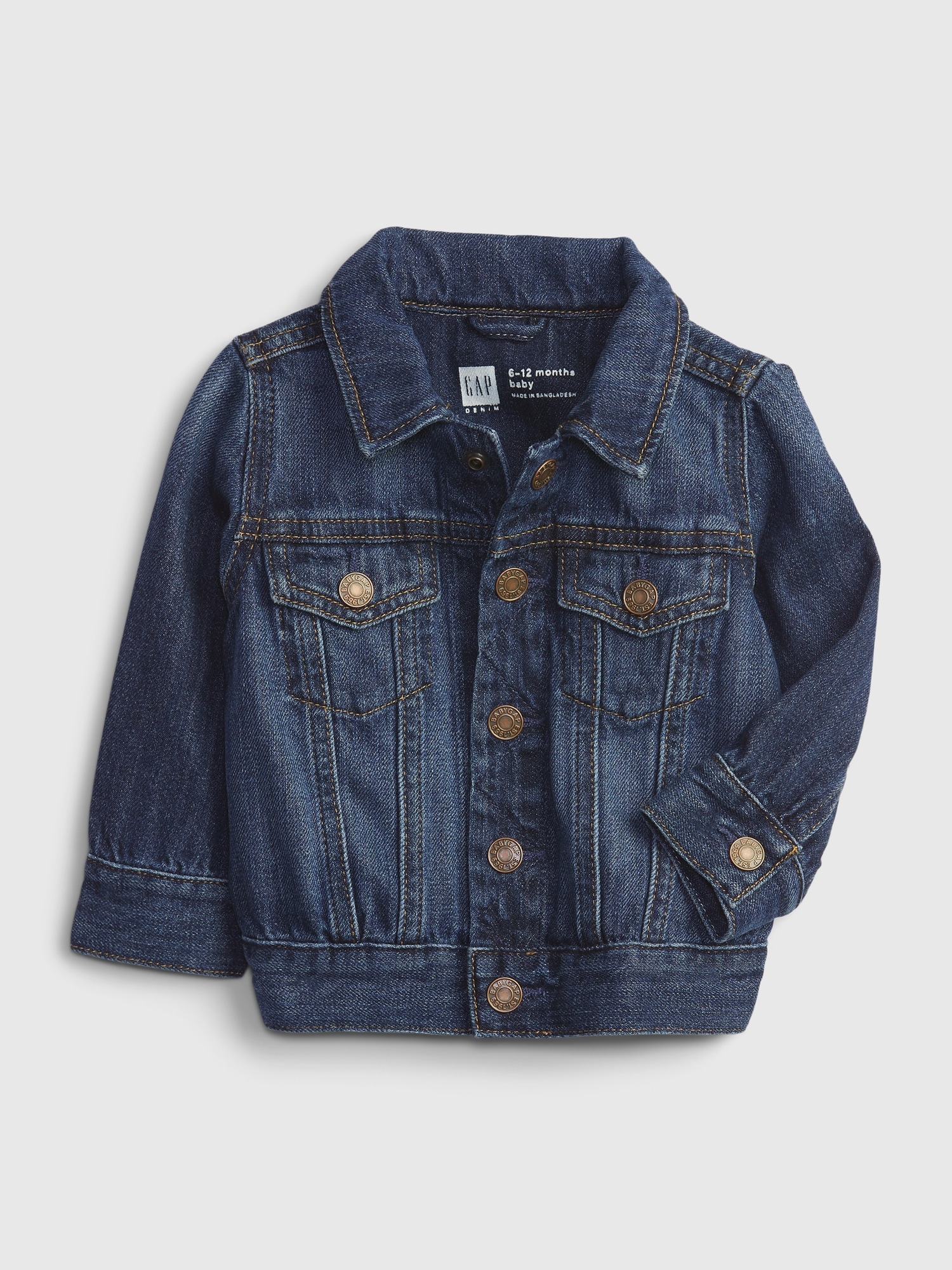 Gap Baby Organic Cotton Denim Jacket blue. 1