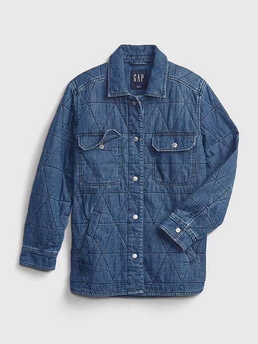 Quilted Denim Jacket