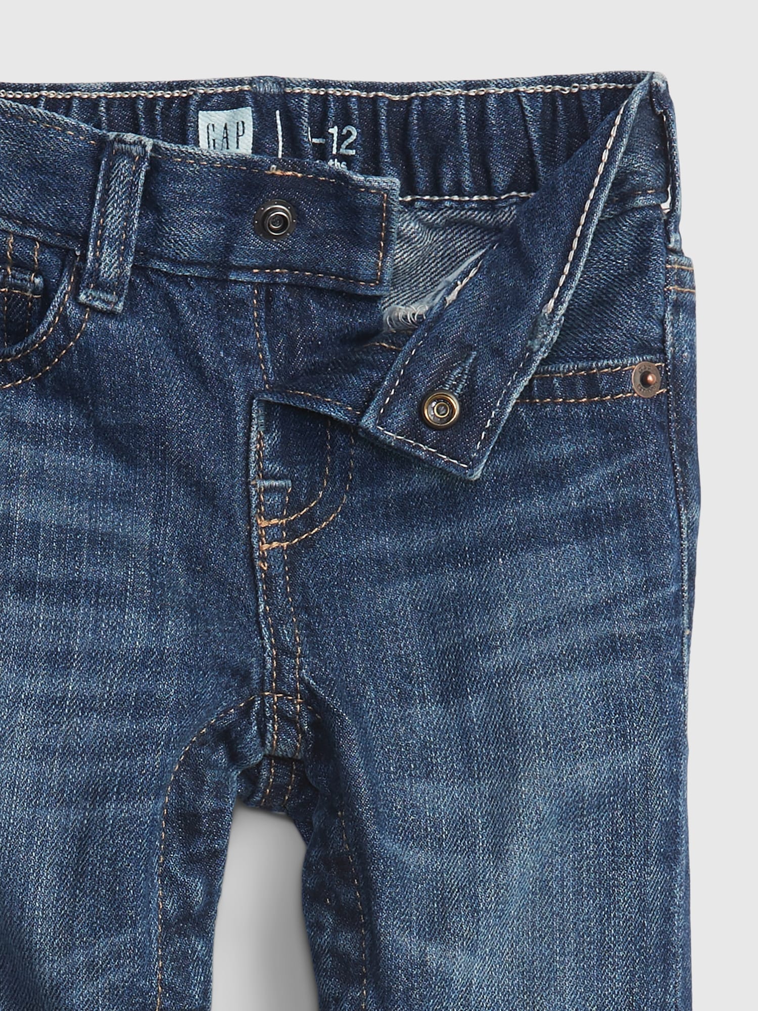 Baby Organic Cotton Pull-On Slim Jeans