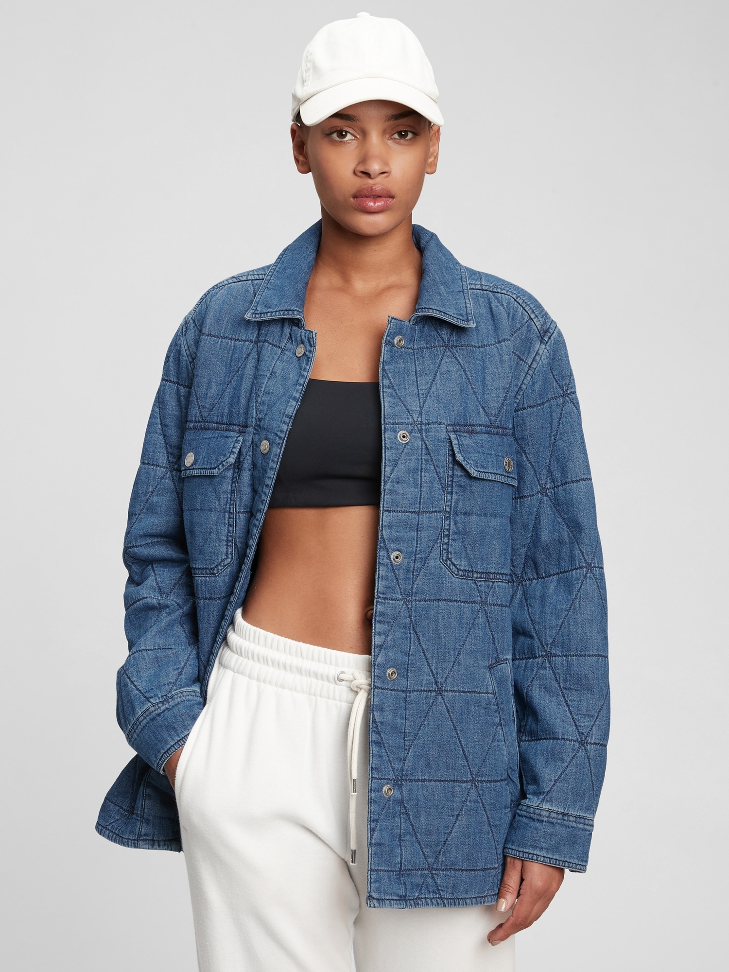 Quilted Denim Jacket | Gap