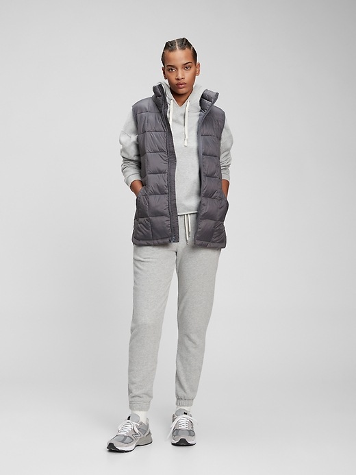 Recycled Nylon Relaxed Lightweight Puffer Vest