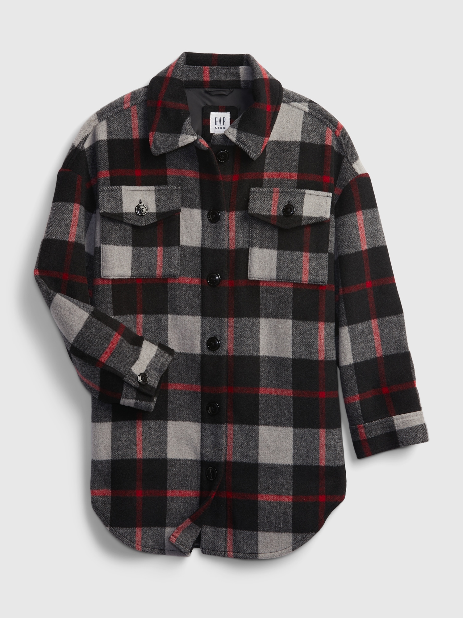 gap plaid shacket