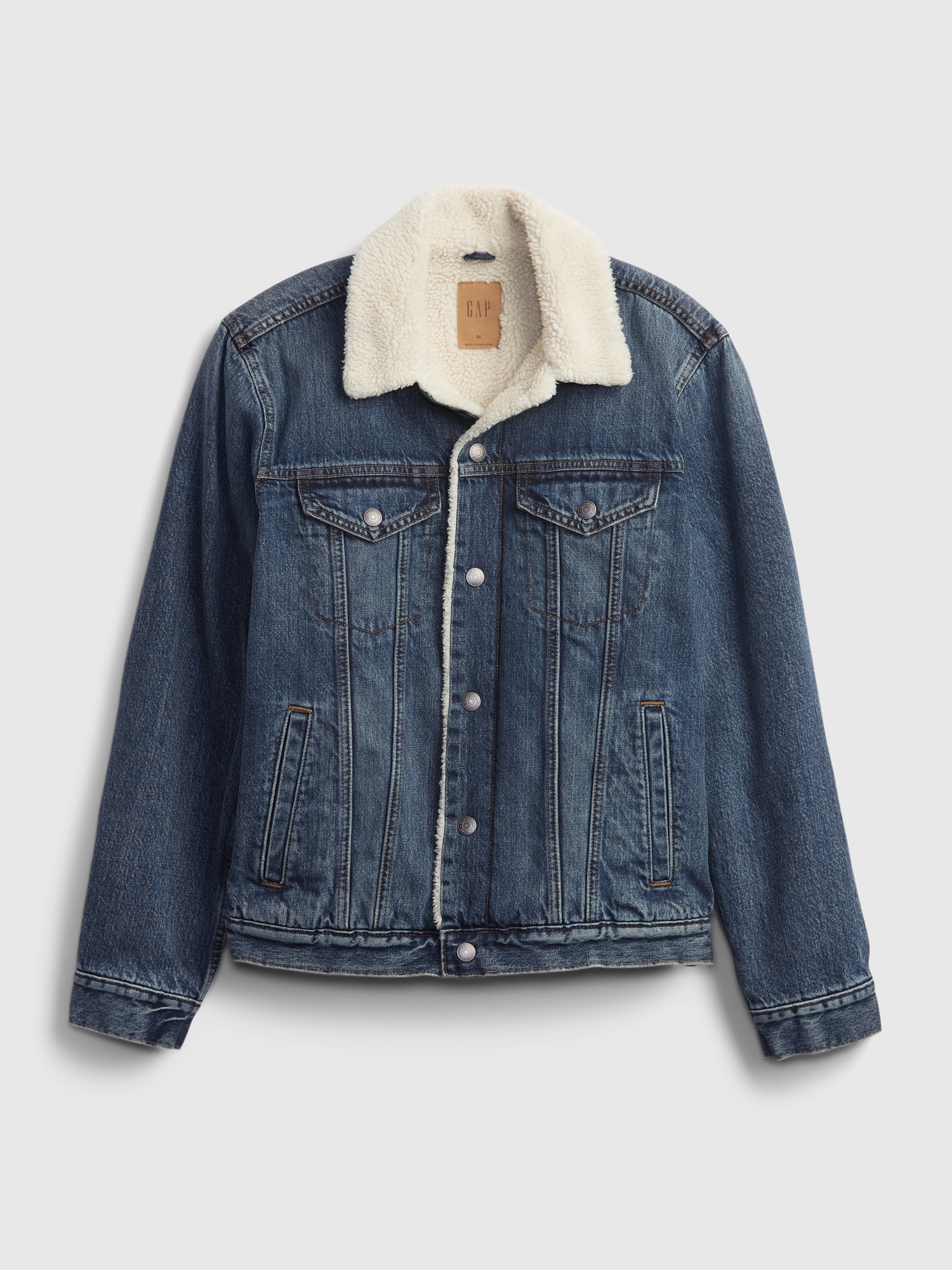 gap sherpa lined denim jacket