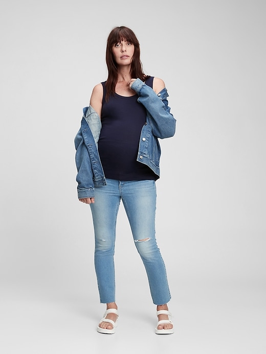 Image number 3 showing, Maternity Modern Tank Top