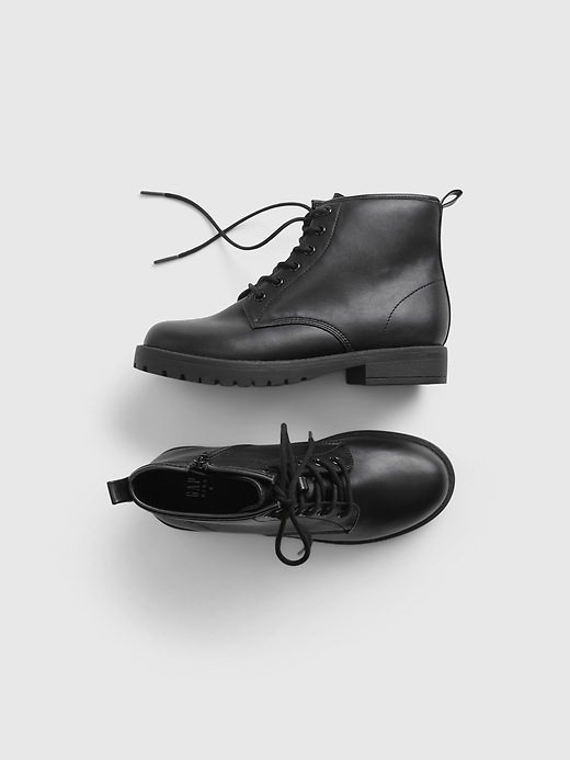 View large product image 1 of 1. Kids Lace Up Boots