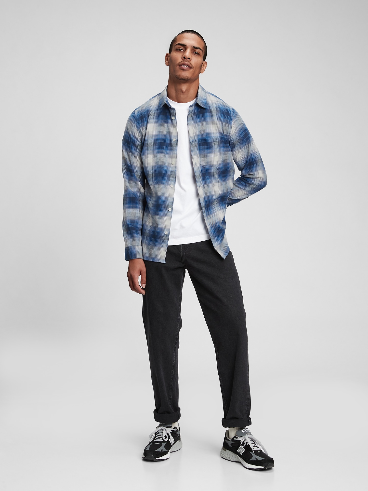 Men's Brushed Flannel Shirt