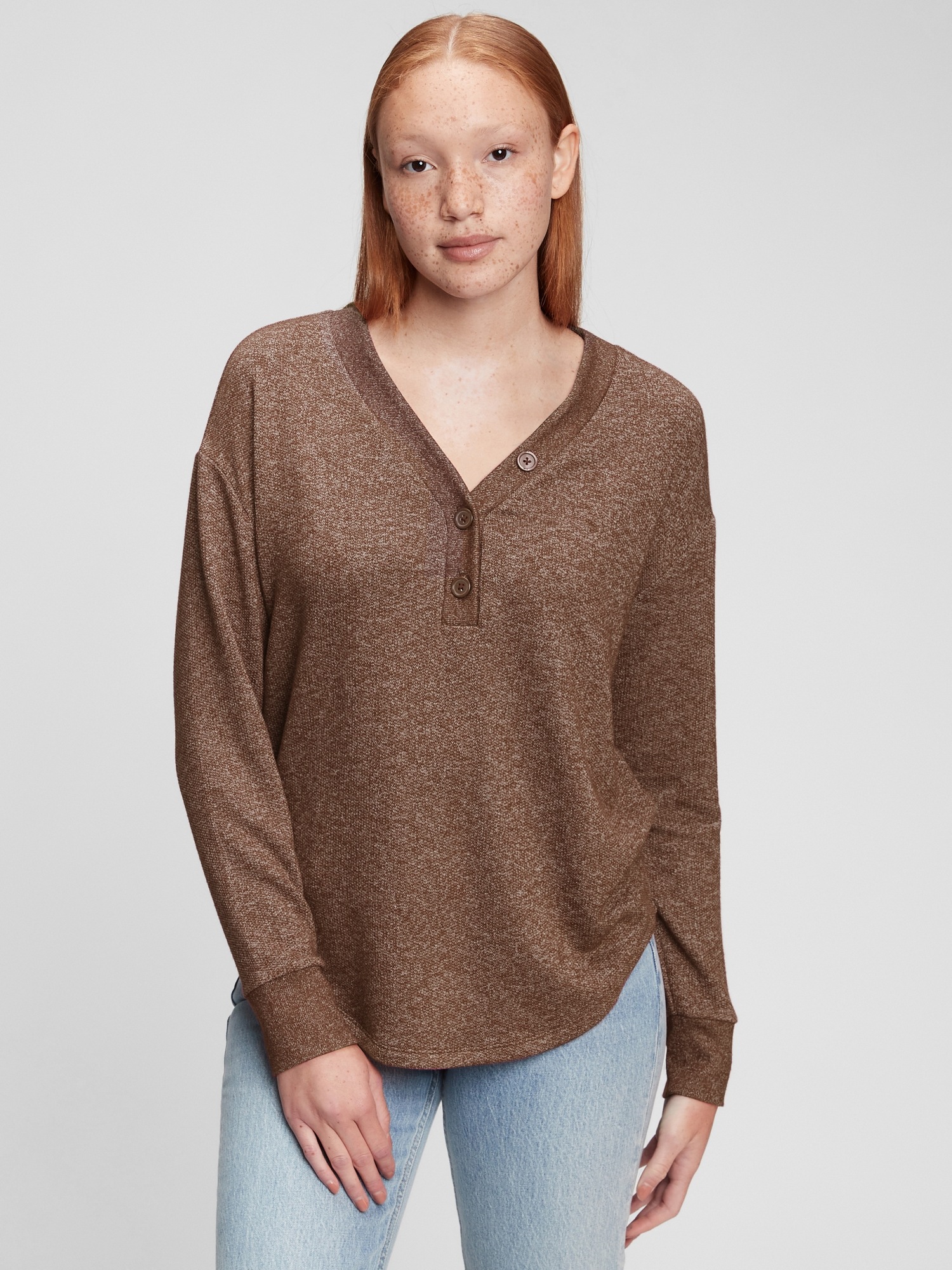 gap marled henley