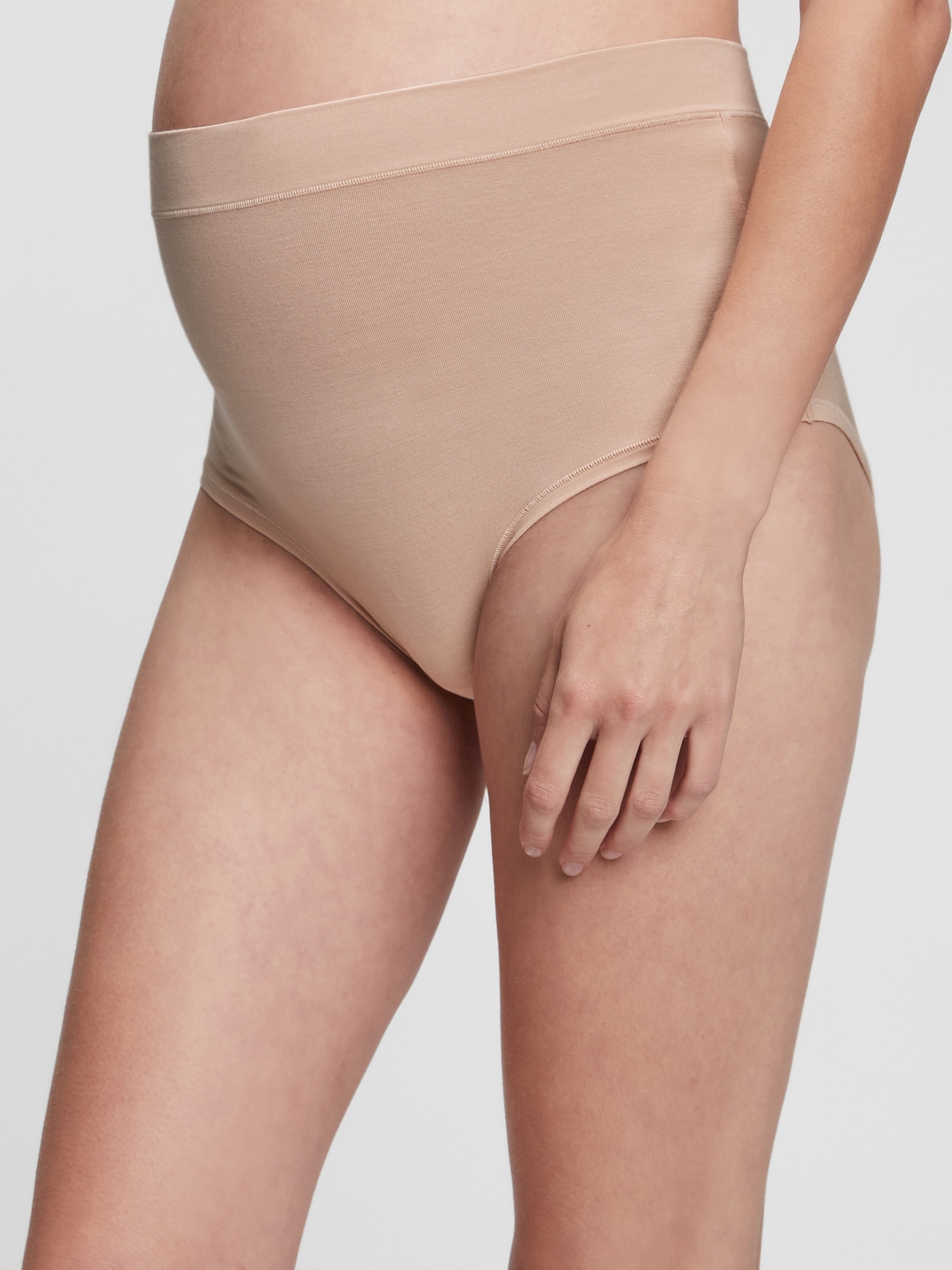 HUPOM Pregnancy Underwear For Women Underwear High Waist Leisure Belt Drop  Waist Brown XL