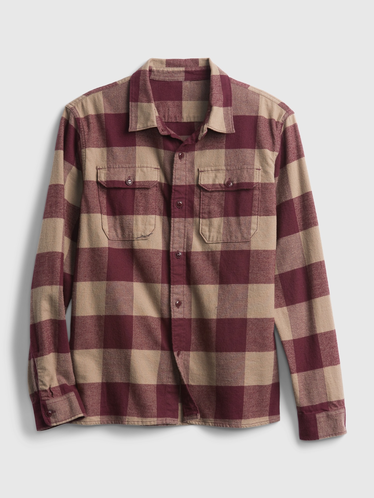 Teen 100% Organic Cotton Flannel Shirt