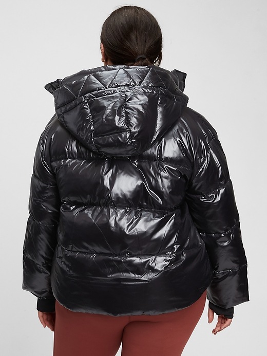 Ultra Crop Puffer Jacket in Black - Glue Store