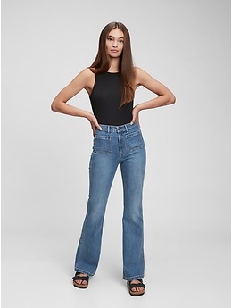 gap flare leg jeans