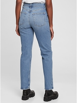 gap sky high straight jeans