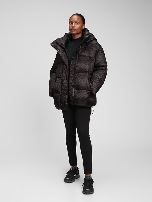 Gap leopard print puffer jacket online