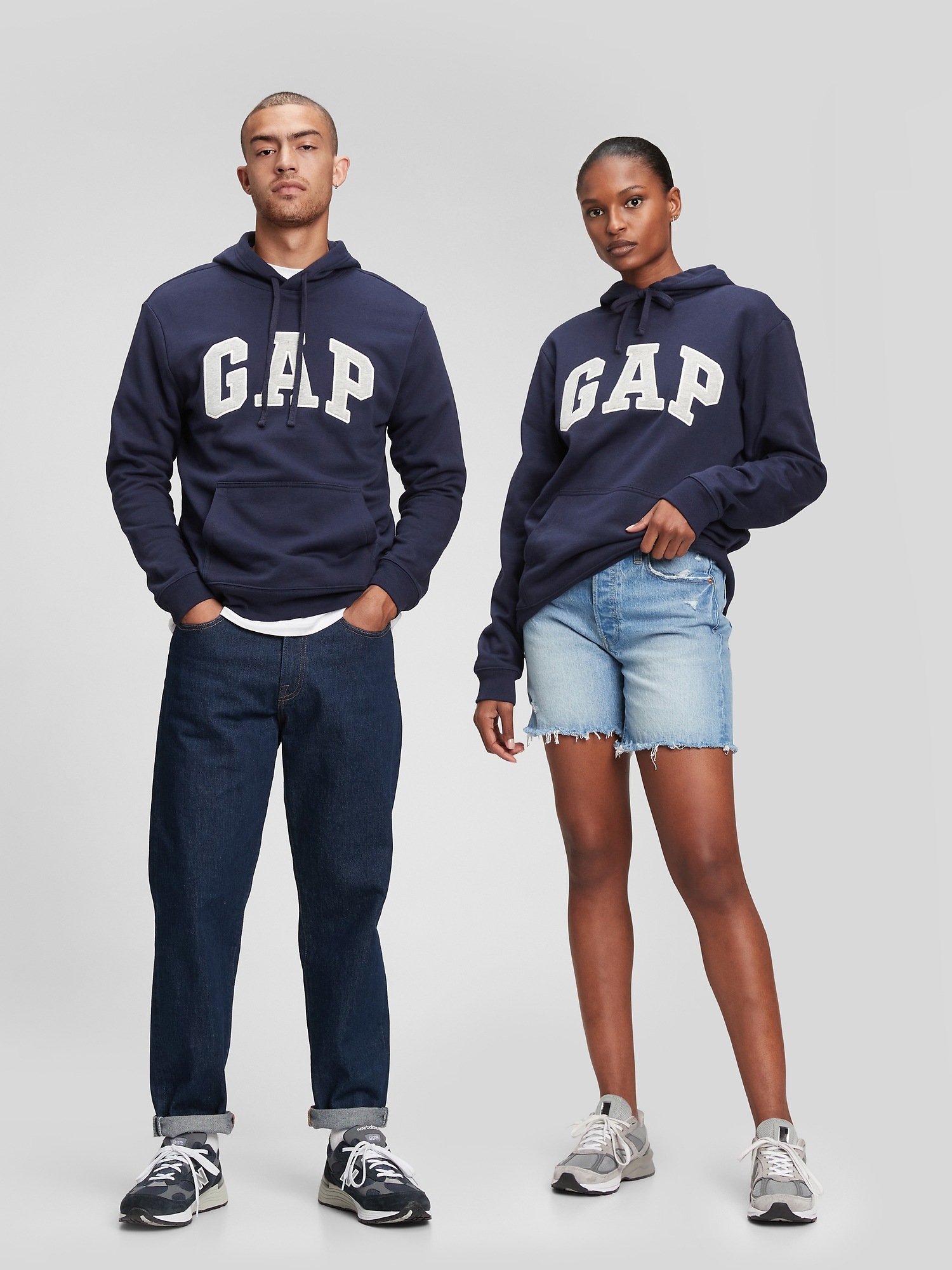 Gap Arch Logo Hoodie blue. 1