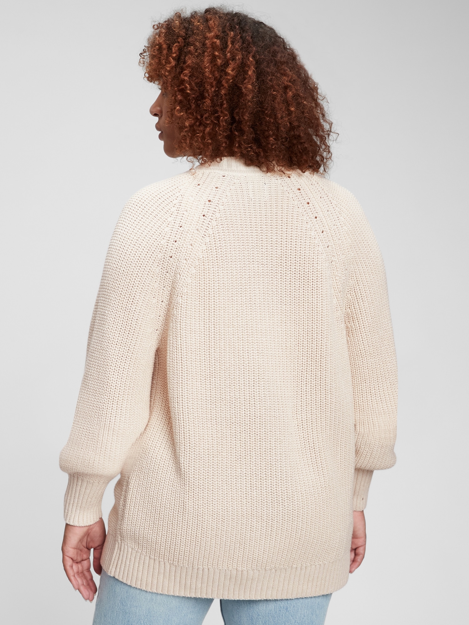 Boyfriend Shaker-Stitch Cotton Cardigan | Gap