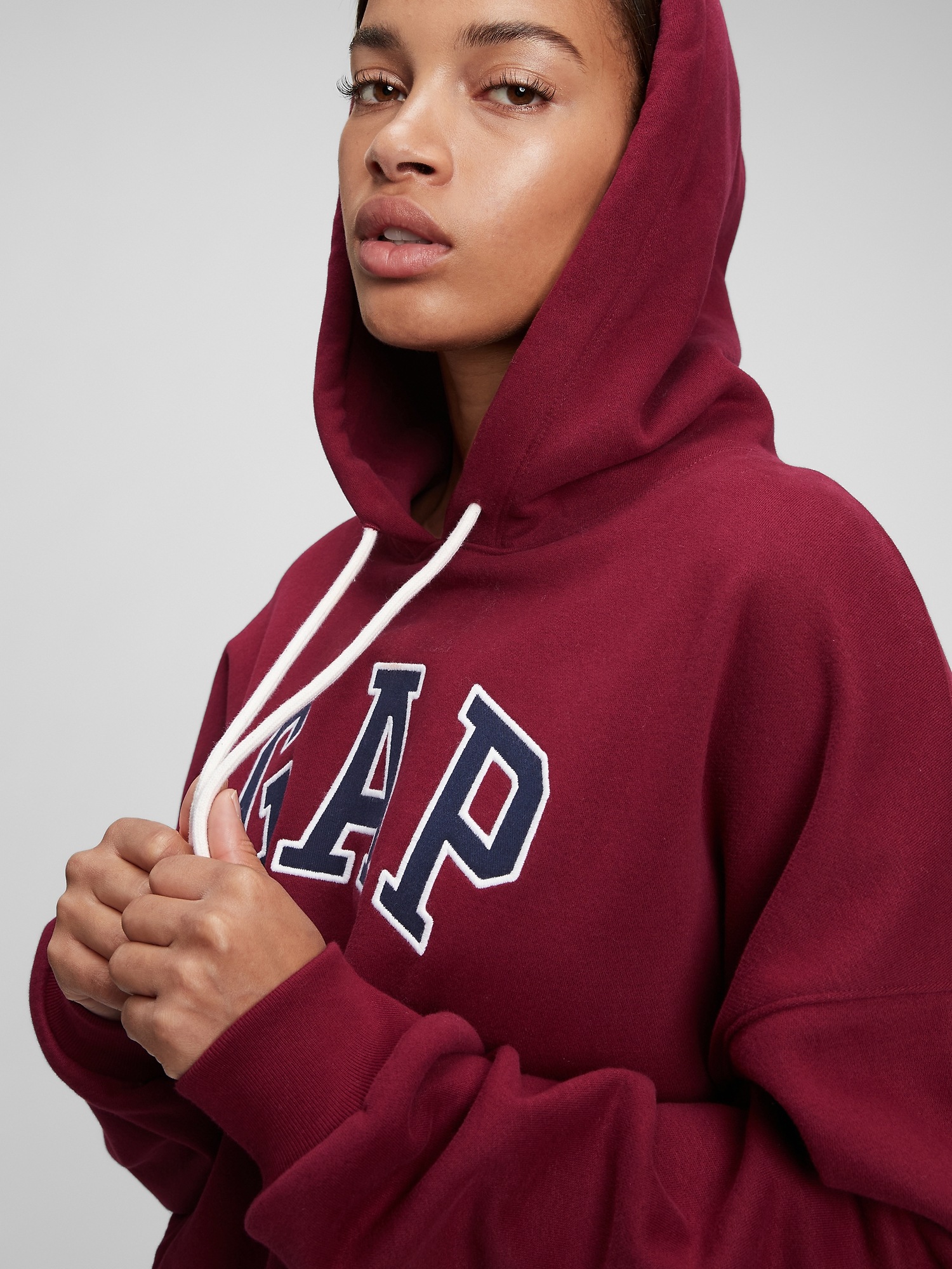 Burgundy best sale gap hoodie