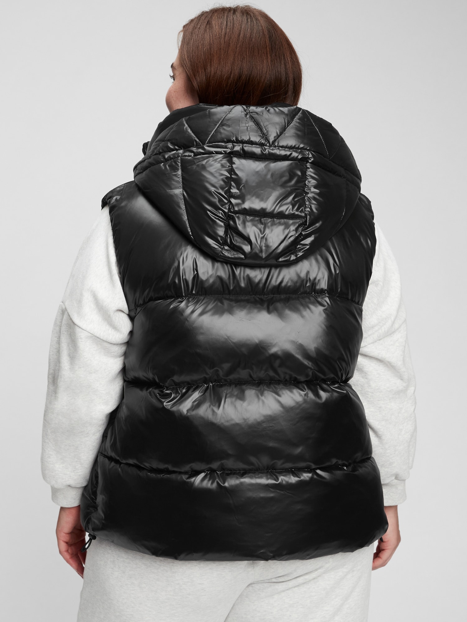 Shiny puffer store vest