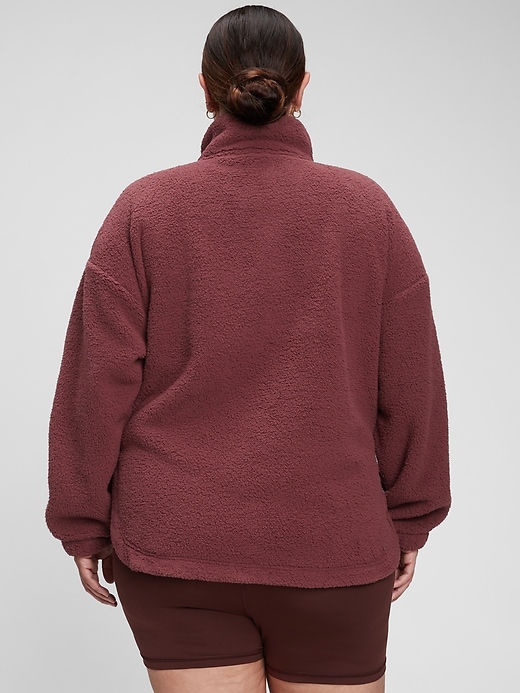 Image number 7 showing, Half-Zip Recycled Sherpa Sweatshirt