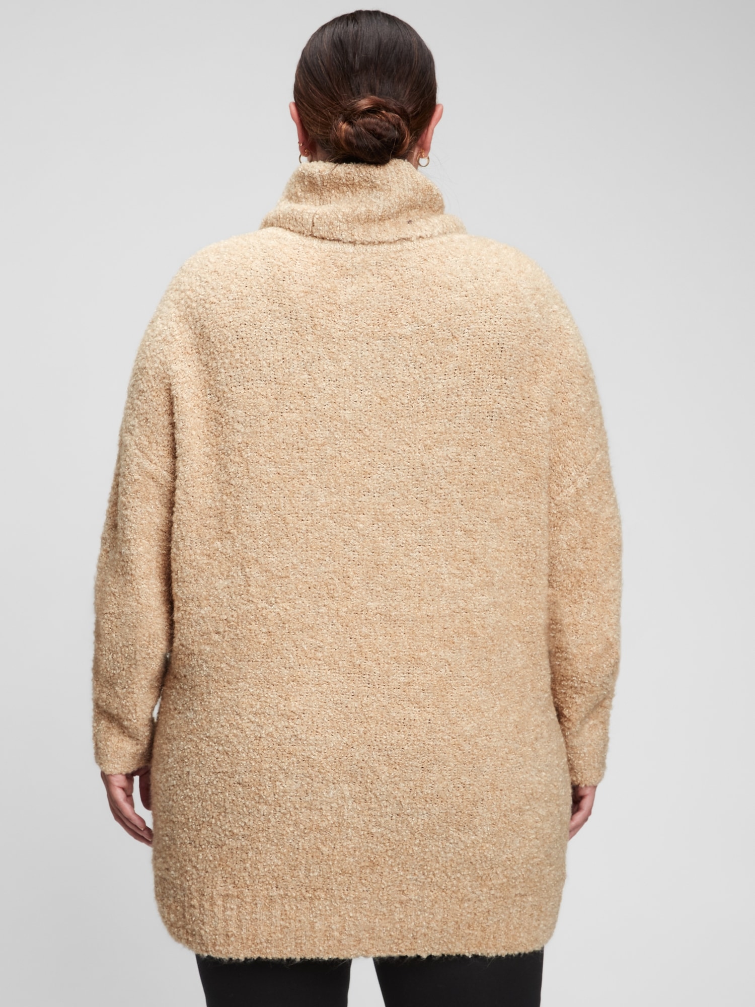 Stay Cozy in Style: the Turtleneck Tunic Sweater in Organic Merino Wool  Blend 