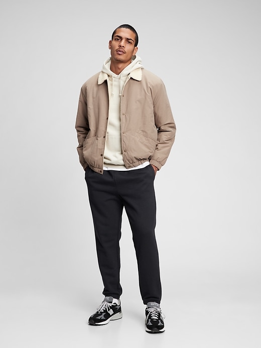 coach jacket sherpa