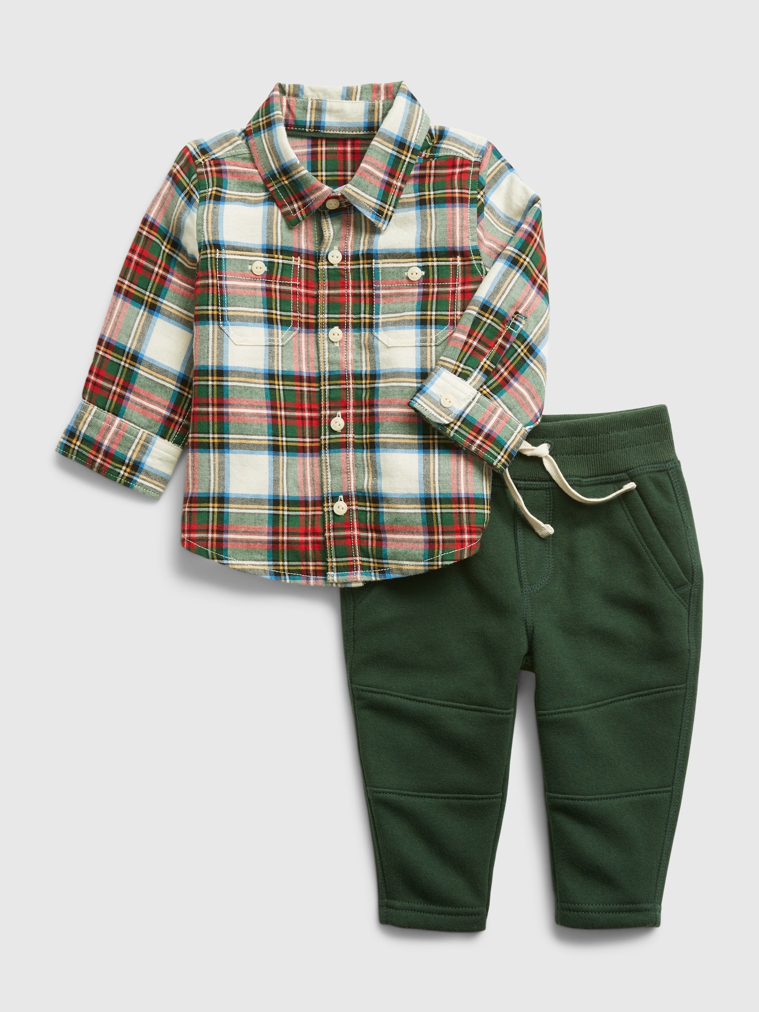 Baby store flannel outfit