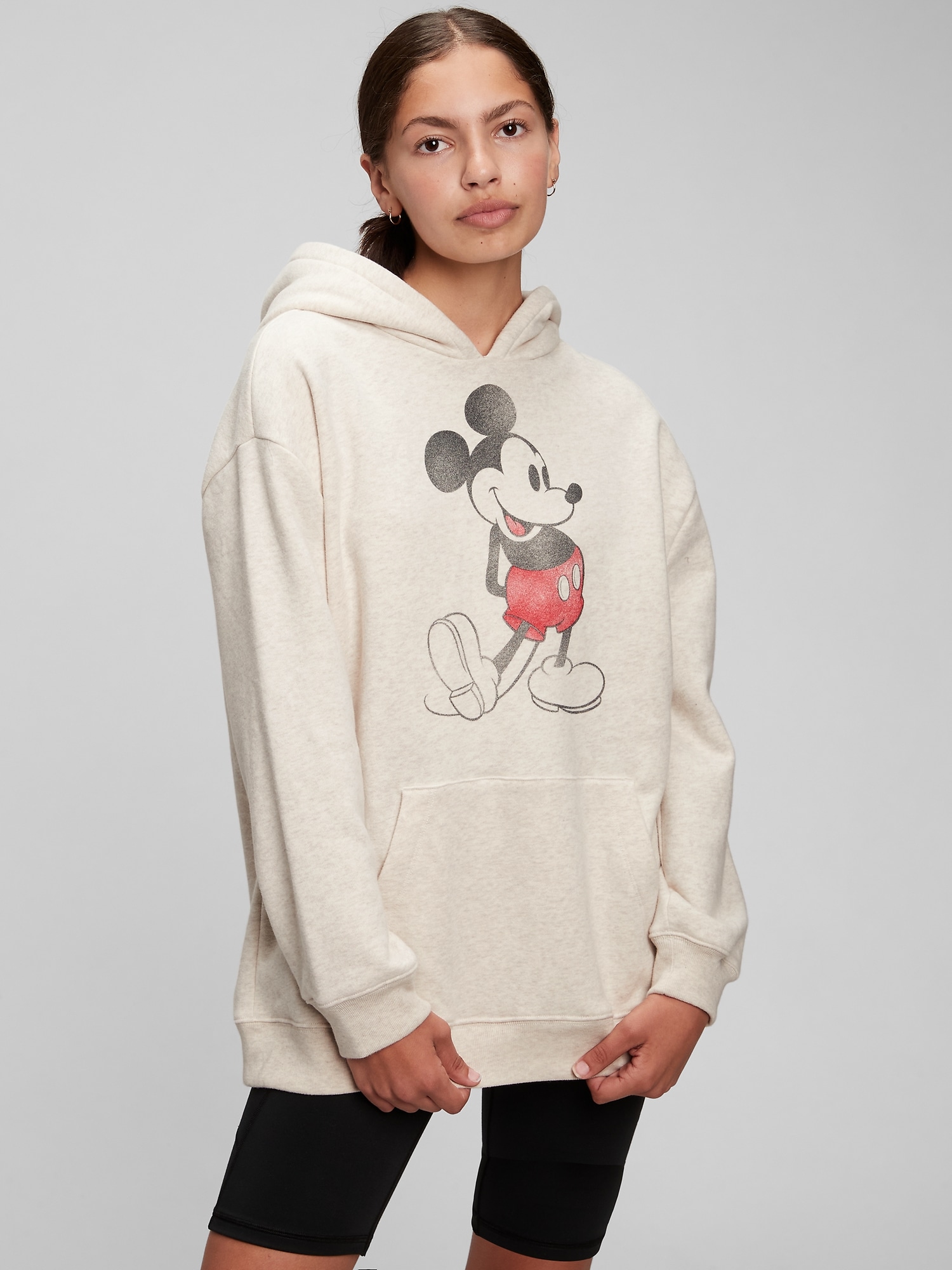 Teen, Disney Mickey Mouse Oversized Graphic Hoodie