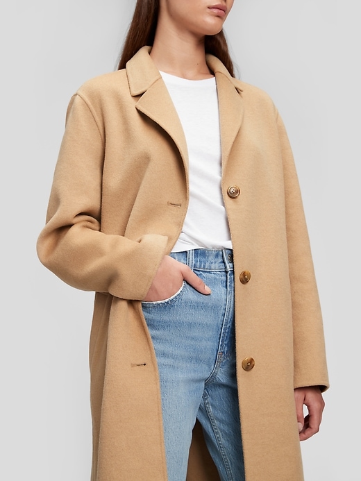 Image number 3 showing, Oversized Wool Coat