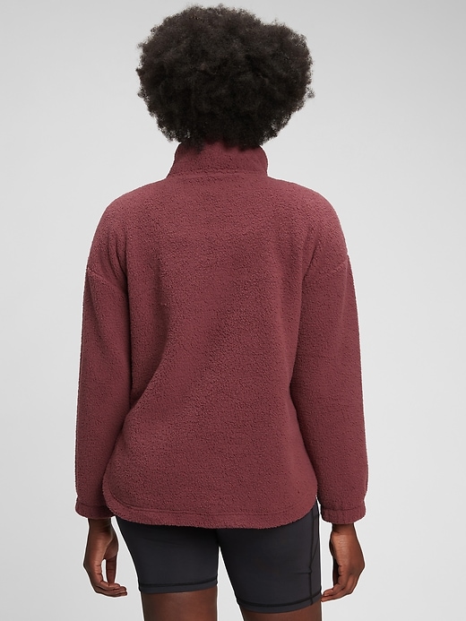 Image number 2 showing, Half-Zip Recycled Sherpa Sweatshirt