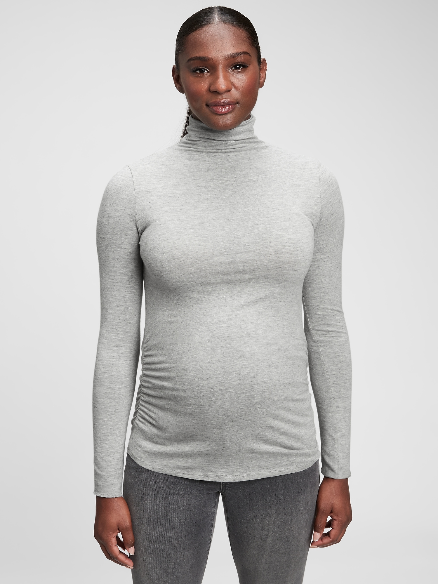 Maternity Funnel-Neck T-Shirt