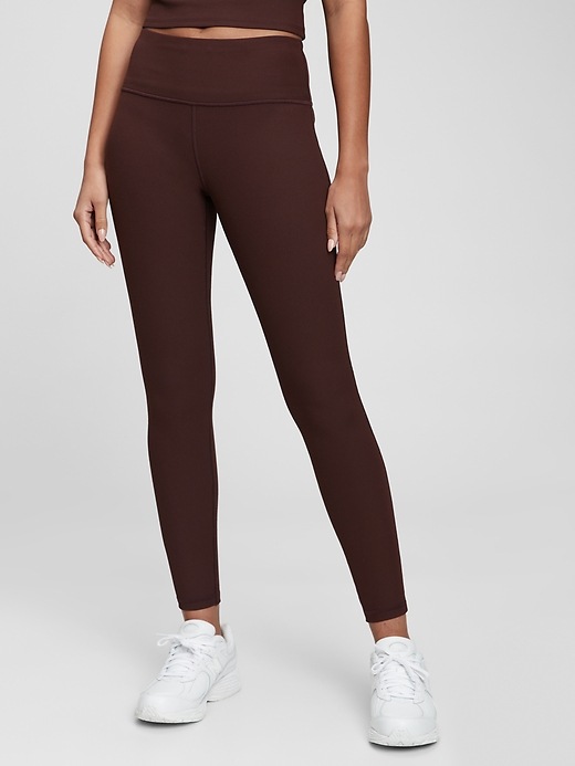 GapFit High Rise Blackout Ribbed Full Length Leggings